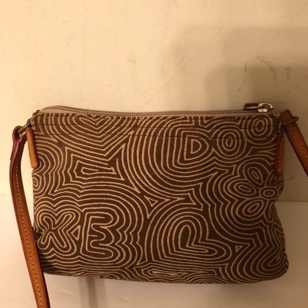 Dooney & Bourke Brown Script Small Bag - image 2
